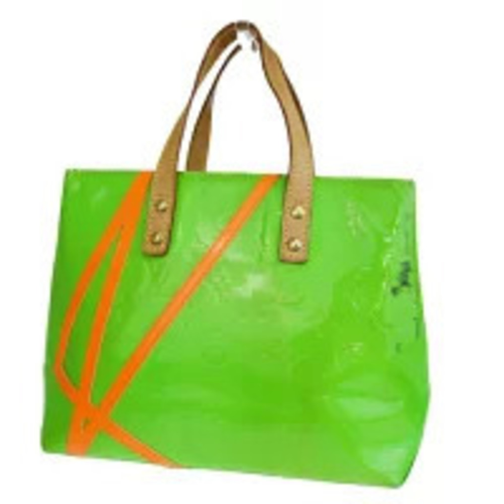 Louis Vuitton Lead Top Handle Bag Monogram Fluorescent Leather Green